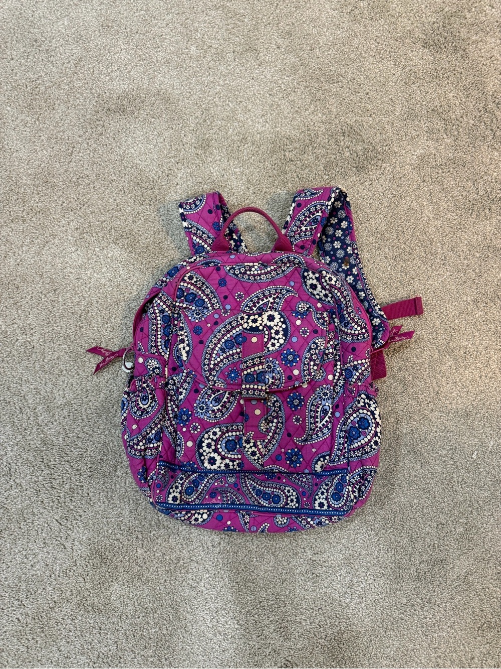 Athleta Kids Paisley Print Magenta Backpack